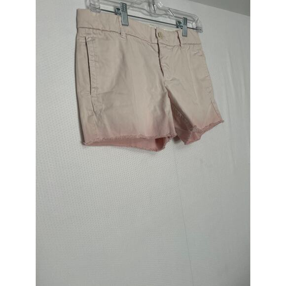 J.Crew Women’s Chino Shorts Pink Raw Hem Broken In Boyfriend Cotton Size 00 - Picture 4 of 11